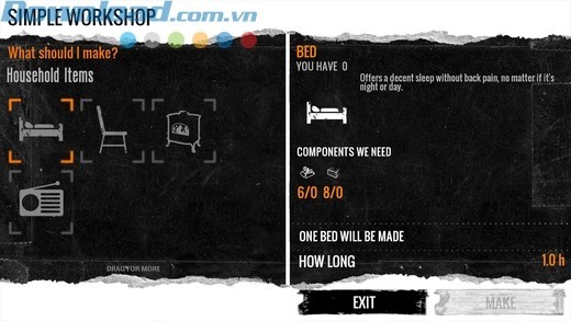 Chế tạo các đồ vật cho mình