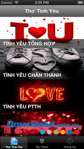 Thơ tình yêu for iOS