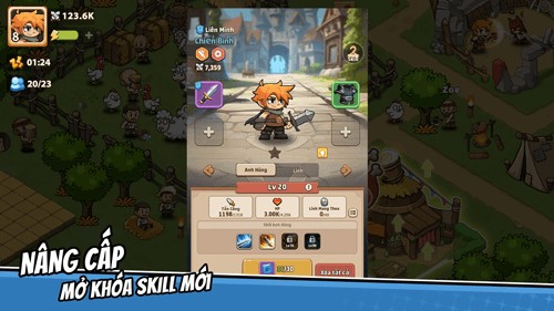 Nâng cấp, mở khóa skill mới