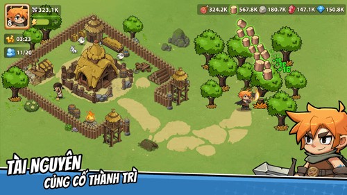 Thu thập tài nguyên - Củng cố thành trì