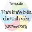 Thời khóa biểu cho sinh viên - Mẫu thời khóa biểu