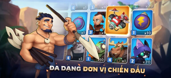 Đa dạng đơn vị chiến đấu