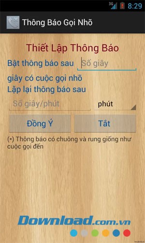 Thông báo cuộc gọi nhỡ for Android