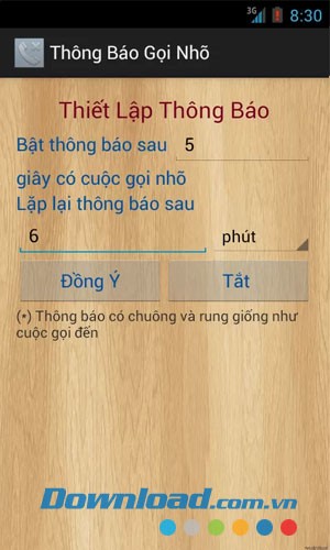 Thông báo cuộc gọi nhỡ for Android