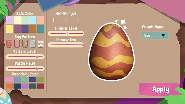 Tùy chỉnh những quả trứng Phục Sinh màu sắc trong khi chơi Thrae game