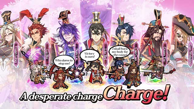 Chỉ huy các tướng huyền thoại của Tam Quốc trong game Three kingdoms All-Star : Idle