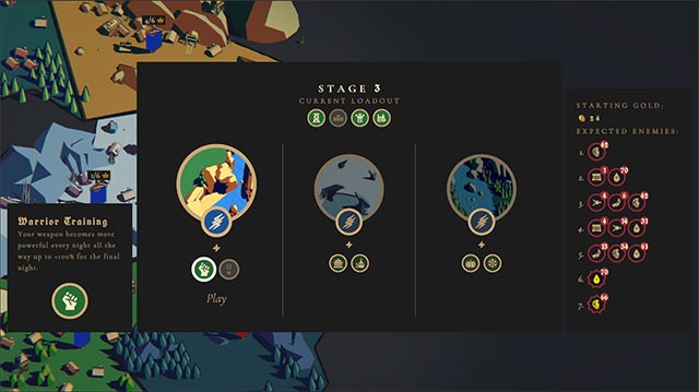 Thronefall 1.5 thiết kế lại các tòa tháp phòng thủ, quân đội và bổ sung phím tắt mới cùng nhiều nâng cấp khác