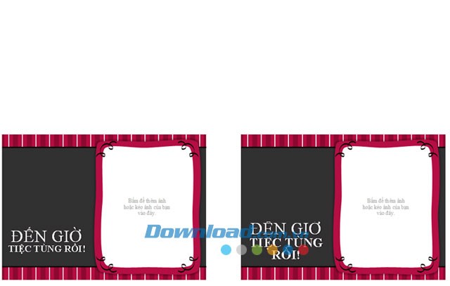 Thư mời tiệc sinh nhật kiểu cổ điển