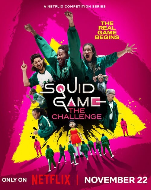 Poster chương trình Thử Thách Trò Chơi Con Mực