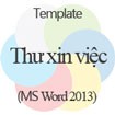 Mẫu thư xin việc Word 2013 chuyên nghiệp, tải miễn phí