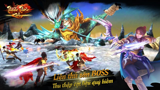 Liên thủ sản Boss, thu thập nhiều vật liệu quý hiếm