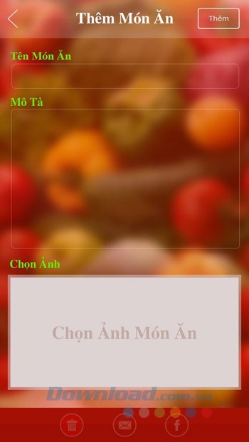 Thêm món ăn do tự tay mình làm