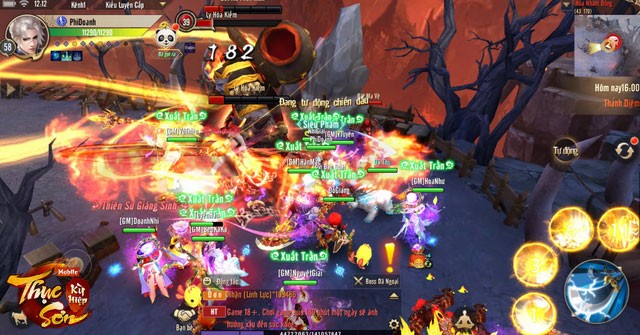 Hiệu ứng game Thục Sơn Kỳ Hiệp đẹp mắt