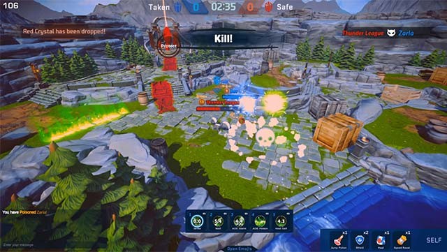 Các trận chiến 5v5 bùng nổ và đầy bất ngờ của Thunder League Online game