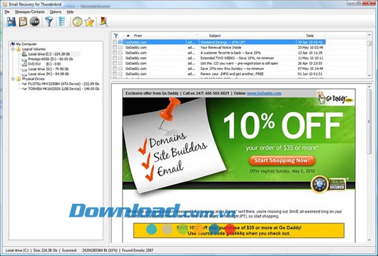 Thunderbird Email Recovery Tool