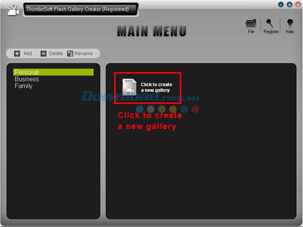 ThunderSoft Flash Gallery Creator