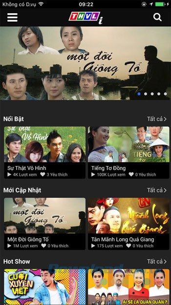 Giao diện chính THVLi