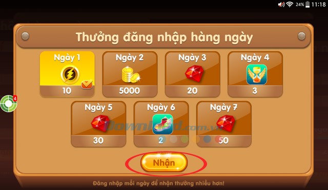 Thường đăng nhập hàng ngày