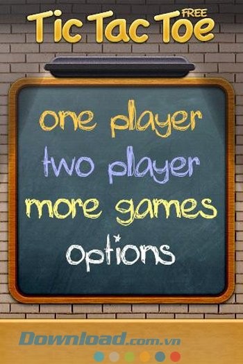 Giao diện game Tic Tac Toe Free