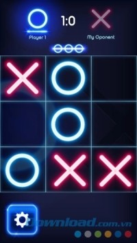 Tic Tac Toe Glow cho Android để bạn so tài cùng AI hoặc người chơi khác