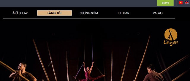 Giao diện mua vé trực tuyến