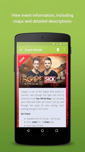 Mua vé xem ca nhạc online