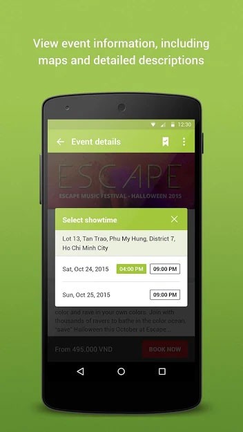 Mua vé xem ca nhạc trực tuyến