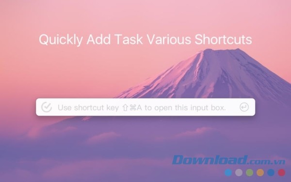 Nhanh chóng thêm shortcut nhiều nhiệm vụ