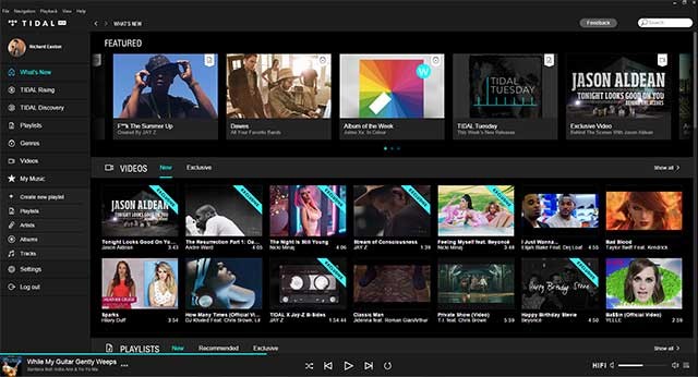 TIDAL có hơn 75.000 video nhạc ở định dạng HD và không có quảng cáo