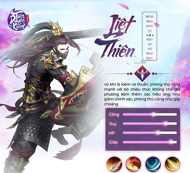 Lớp nhân vật Liệt thiên trên Tiên Duyên Kiếm