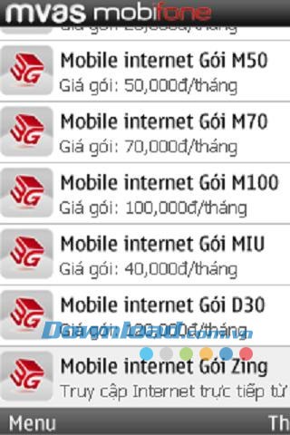 Tiện ích của Mobifone for Android