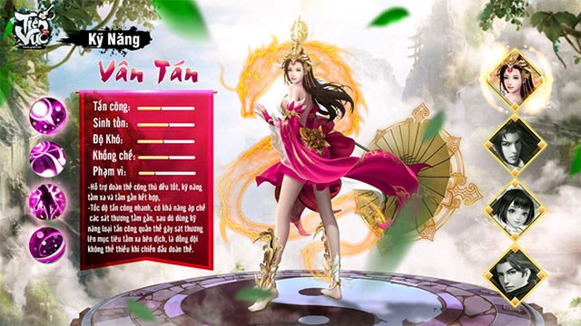 Kỹ năng Vân Tán của mỹ nữ