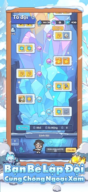 Cùng bạn bè lập đội