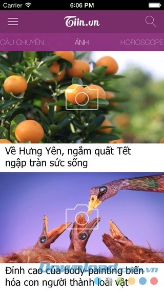 Hình ảnh được điều chỉnh phù hợp cho SmartPhone