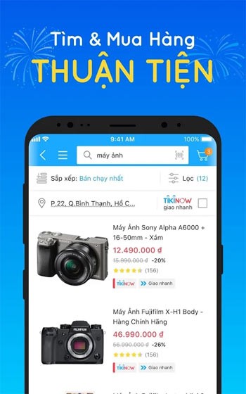 Tìm hàng thuận tiện