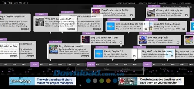 Tạo Timeline ấn tượng với Tiki-Toki