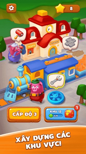 Xây dựng các khu vực