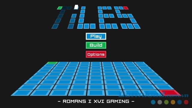 Main menu của game trí tuệ mới Tiles cho máy tính, Mac và Linux