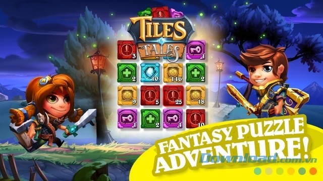 Tham gia vào cuộc phiêu lưu giải đố đáng nhớ trong game miễn phí Tiles & Tales cho máy tính