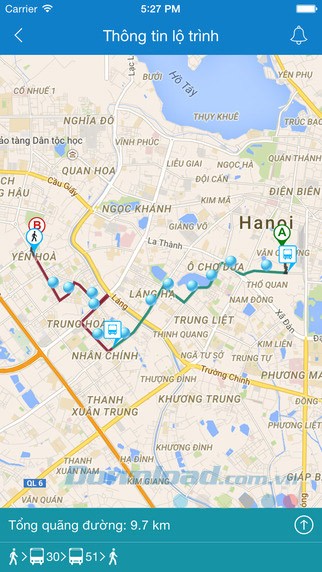 Thông tin lộ trình