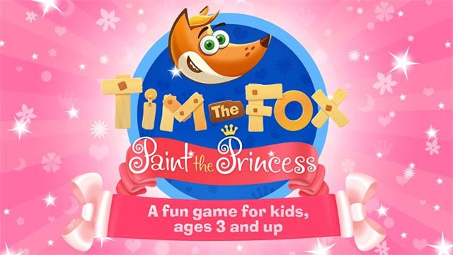 Game tô màu công chúa Tim The Fox - Paint the Princess
