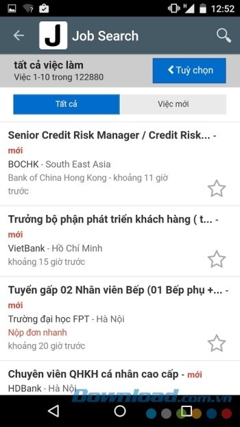 Xem hàng nghìn công việc cho đủ mọi ngành nghề