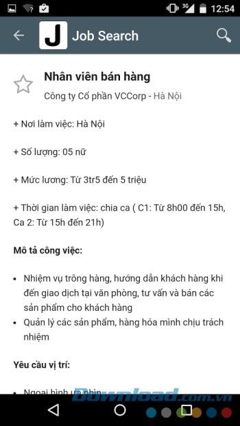 Xem chi tiết công việc