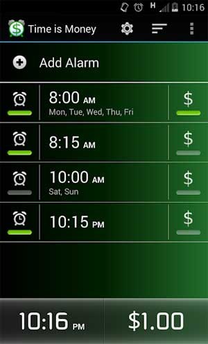 Thiết lập số tiền phạt cho mỗi lần dậy muộn