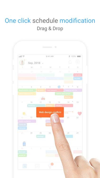 Chuyển và chỉnh sửa lịch trình nhanh chóng