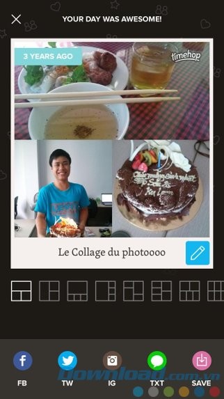 Ghép ảnh cùng 1 ngày