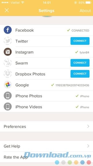 Thiết lập tài khoản