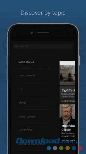 Timeline cho iOS khám phá chủ đề
