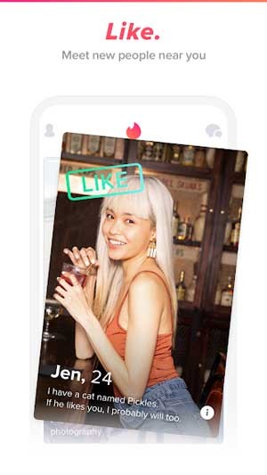 Gặp gỡ những người bạn mới trên Tinder Lite Android