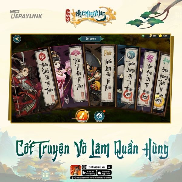 Tựa game nhập vai cốt truyện Võ Lâm Quần Hùng